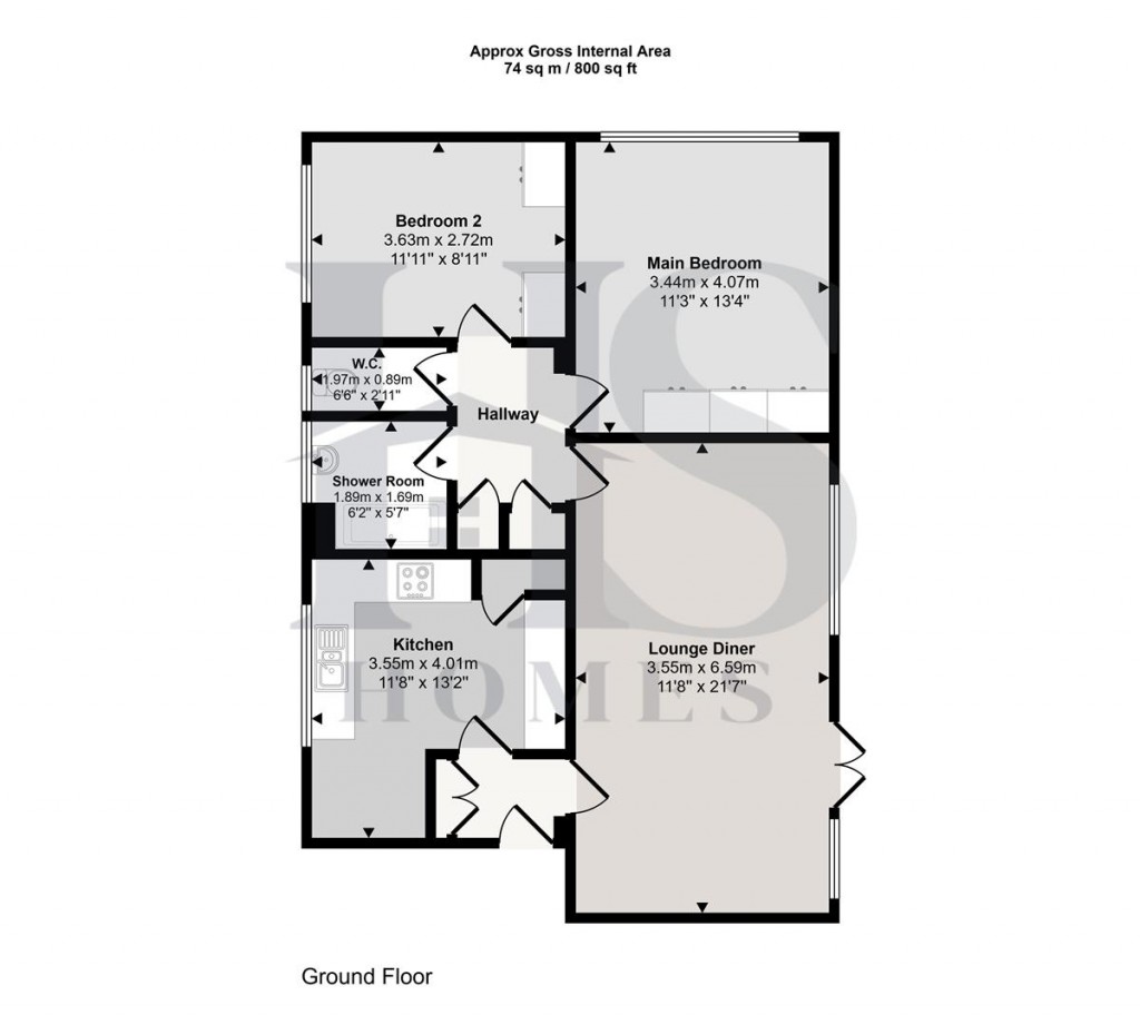 Floorplans For Keresley Close, Solihull