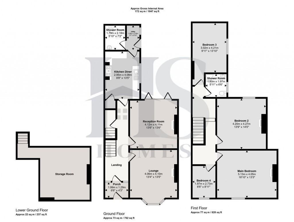 Floorplans For Lyndon Road, Solihull