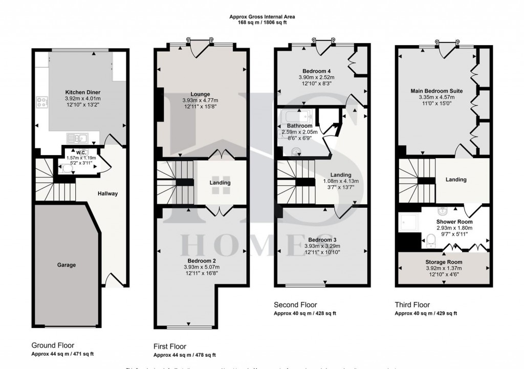 Floorplans For Caversham Place, Sutton Coldfield