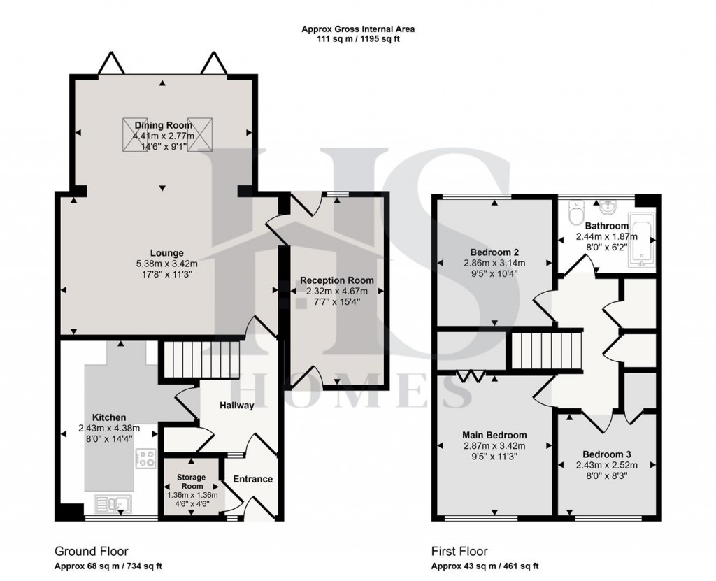 Floorplans For Nethercote Gardens, Shirley, Solihull
