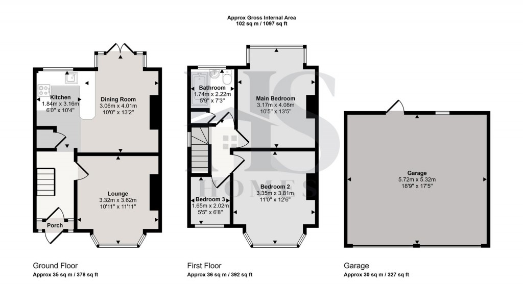 Floorplans For Clay Lane, Birmingham