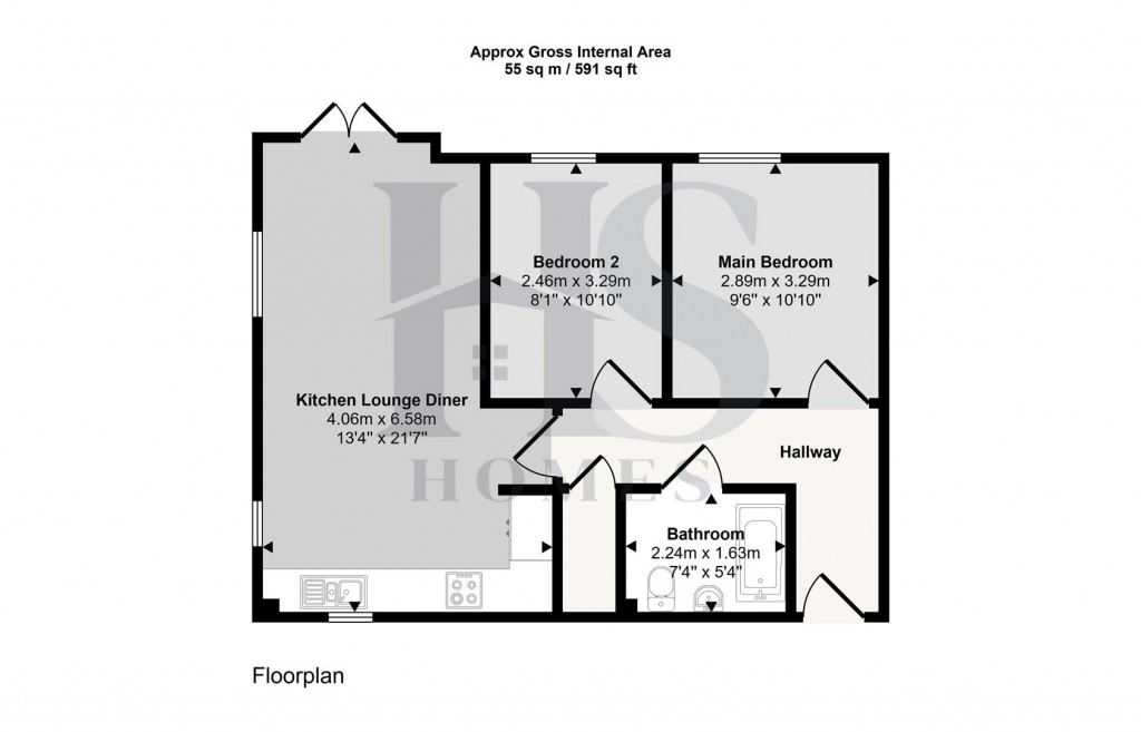 Floorplans For Stokesay Close, Chelmsley Wood, Birmingham