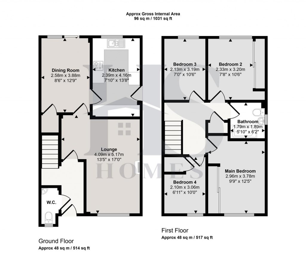 Floorplans For Abingdon Road, Birmingham