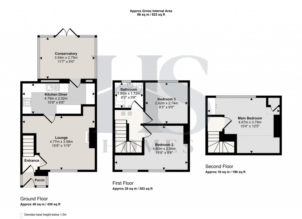 Floorplans For Easthope Road, Birmingham