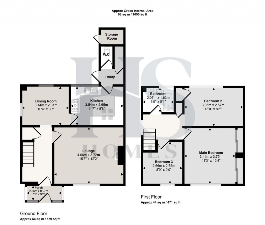 Floorplans For Fallindale Road, Birmingham