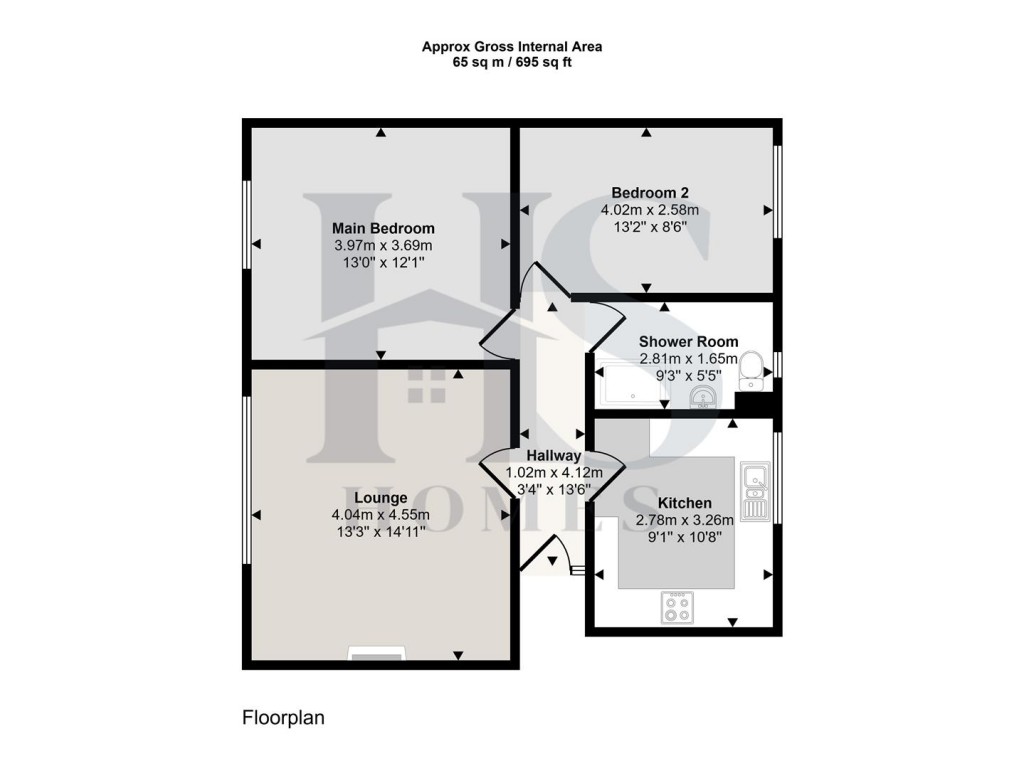 Floorplans For Green Court, Fox Hollies Road, Hall Green, Birmingham