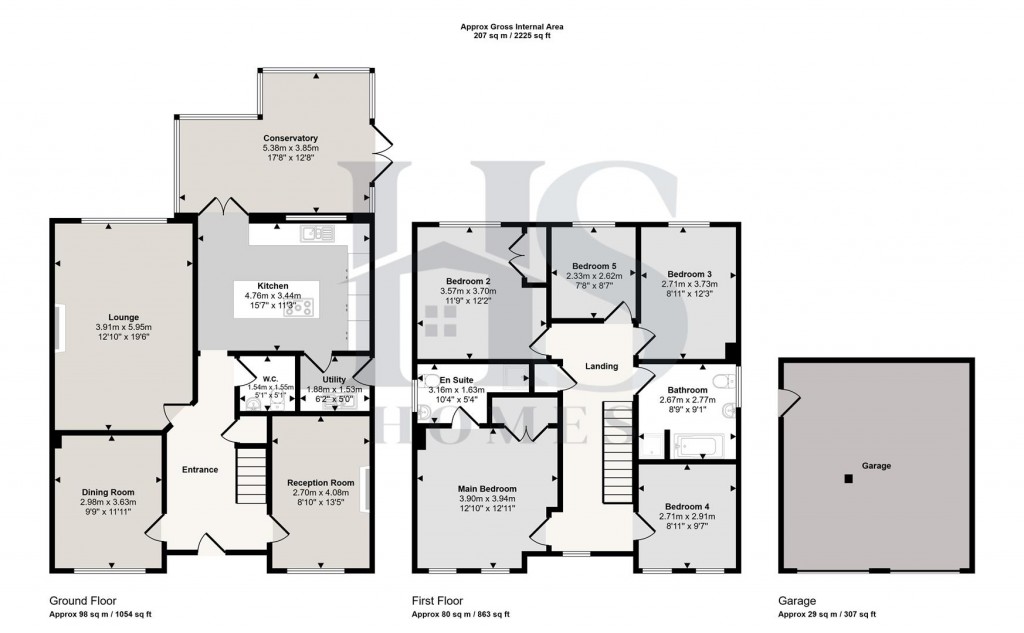 Floorplans For Chiltern Close, Cheslyn Hay, Walsall