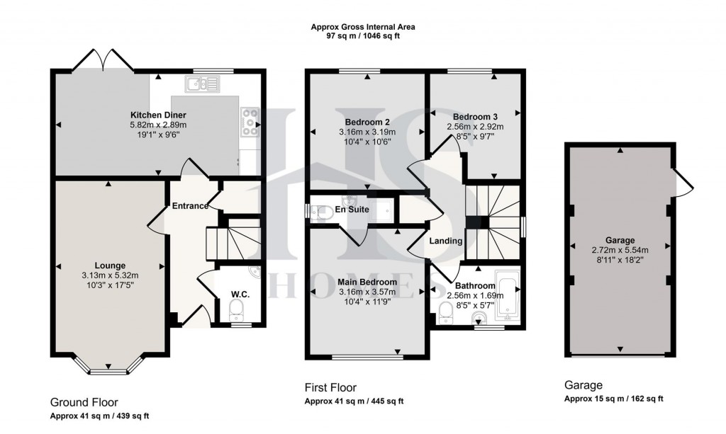 Floorplans For Salters Meadow, Cheslyn Hay, Walsall
