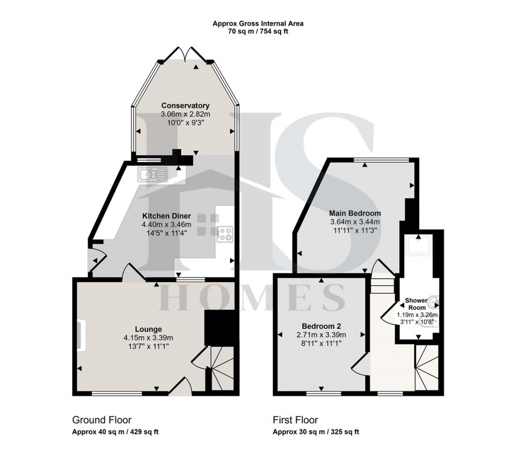 Floorplans For Shrewley Common, Shrewley, Warwick