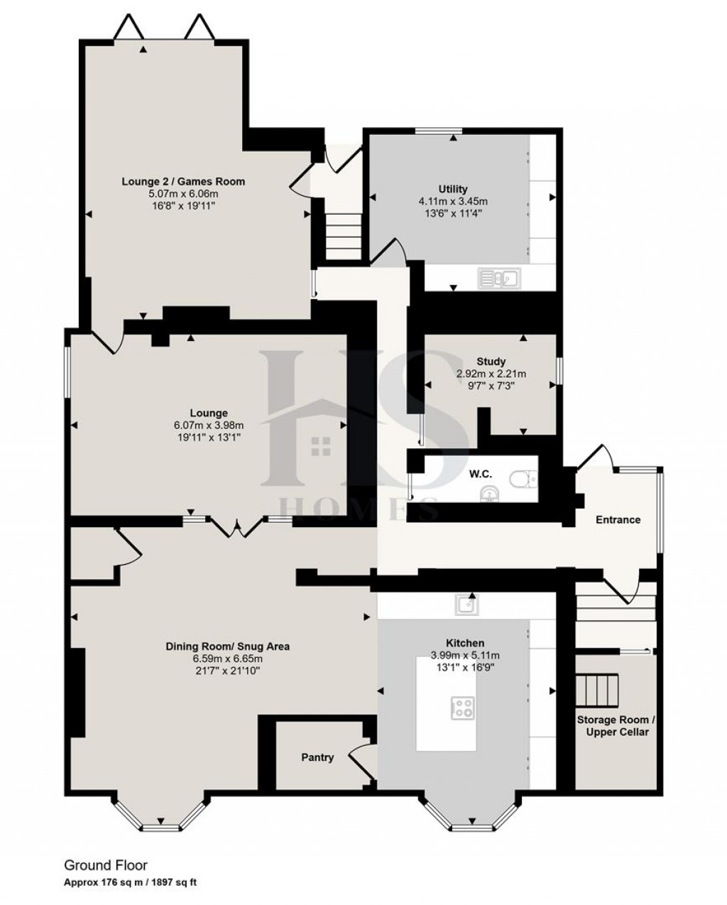 Floorplans For Colton Road, Rugeley