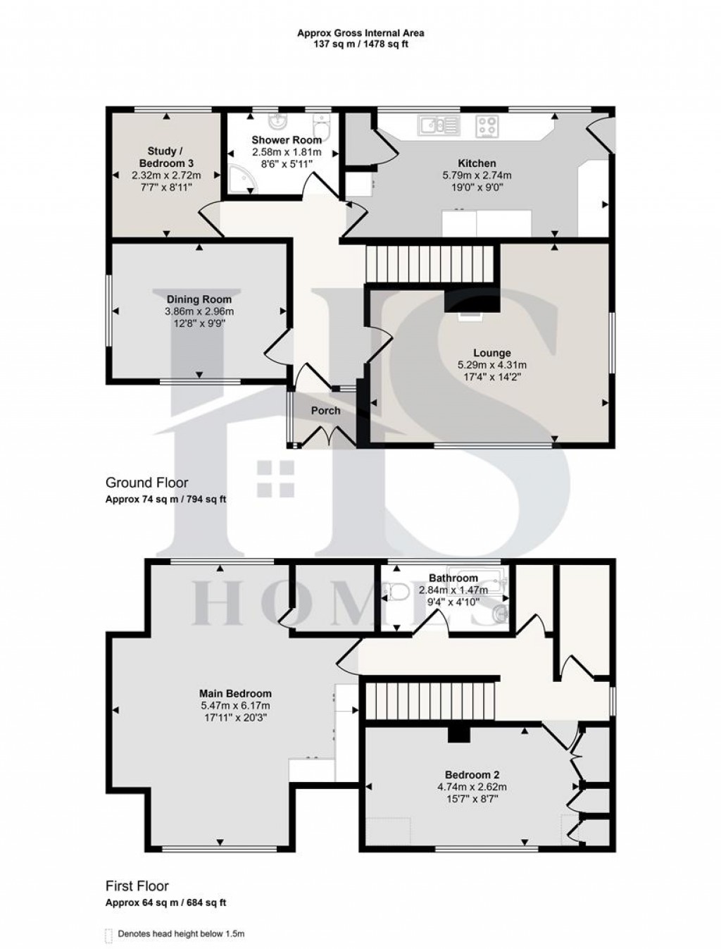 Floorplans For Middletown, Moreton Morrell