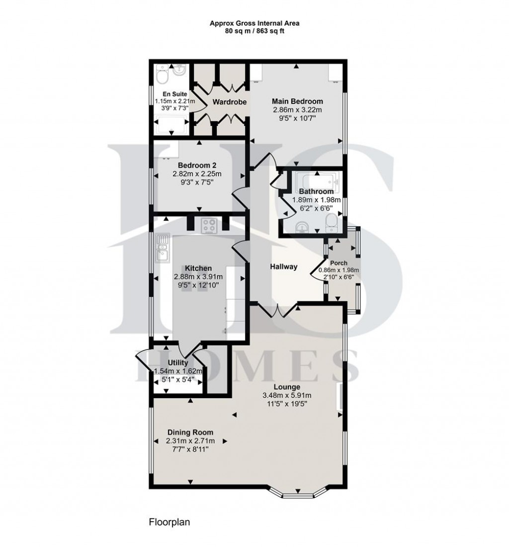 Floorplans For Windmill Lane, Balsall Common, Coventry