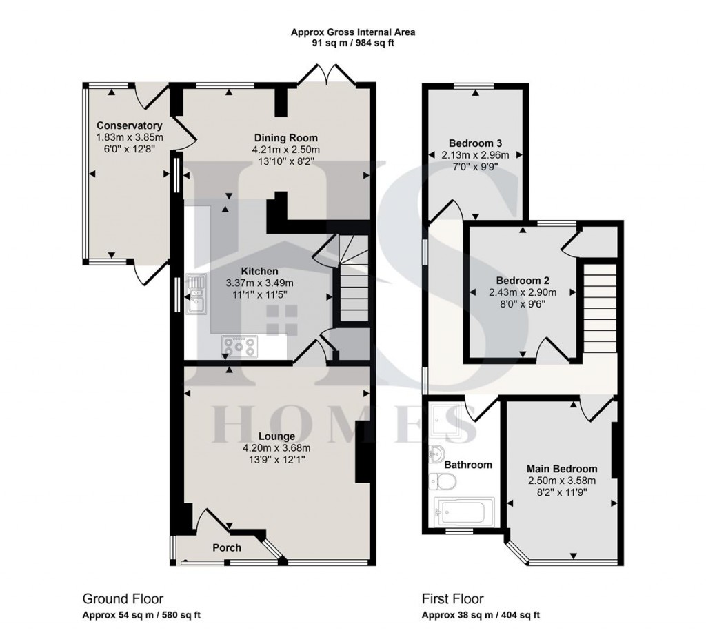 Floorplans For Beverley Road, Rubery