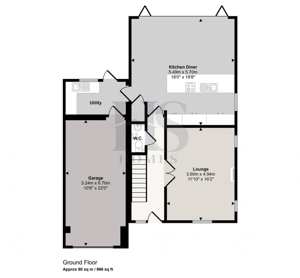 Floorplans For Cut Throat Lane, Hockley Heath