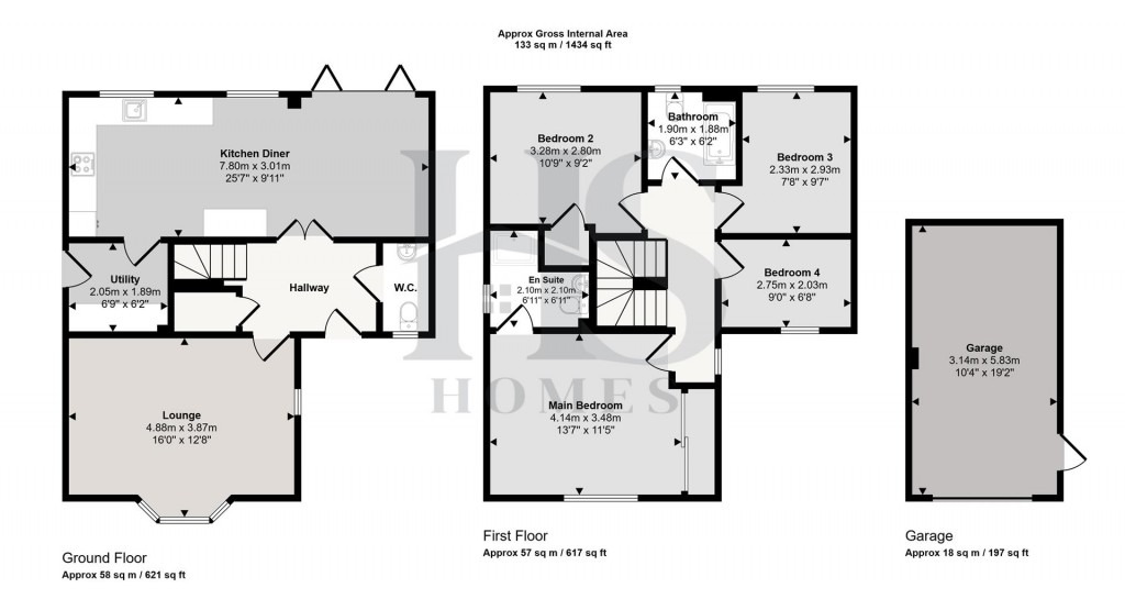 Floorplans For Berry Maud Lane, Shirley, Solihull