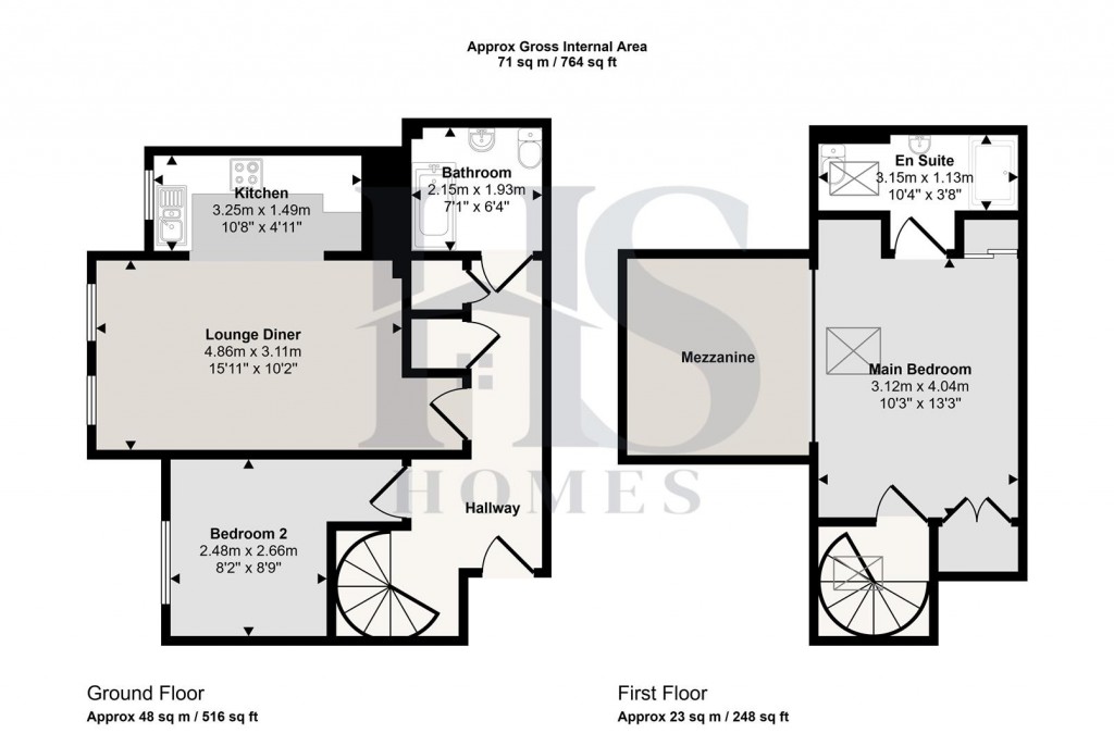 Floorplans For Swan Lane, Coventry
