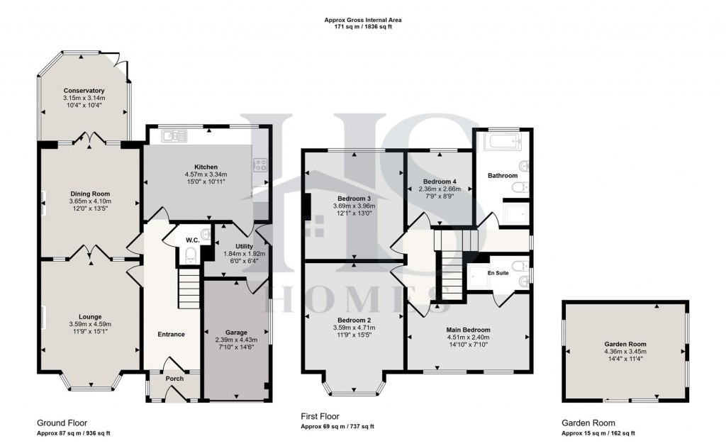 Floorplans For Buryfield Road, Solihull