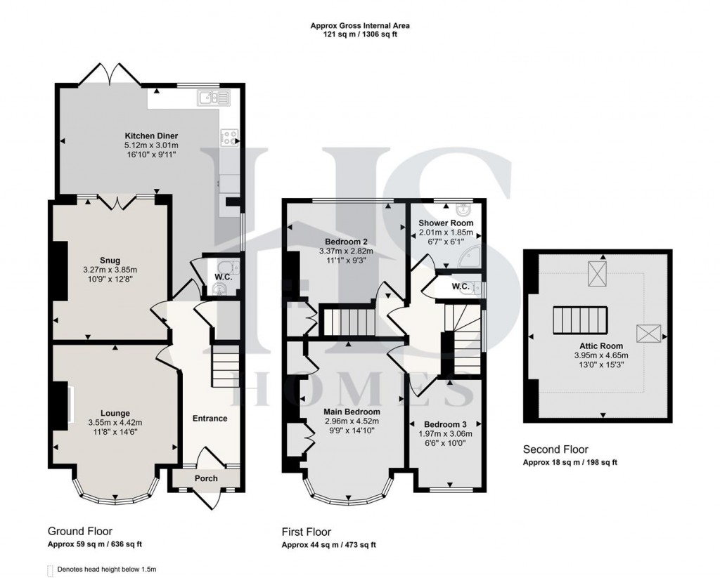 Floorplans For Oban Road, Solihull