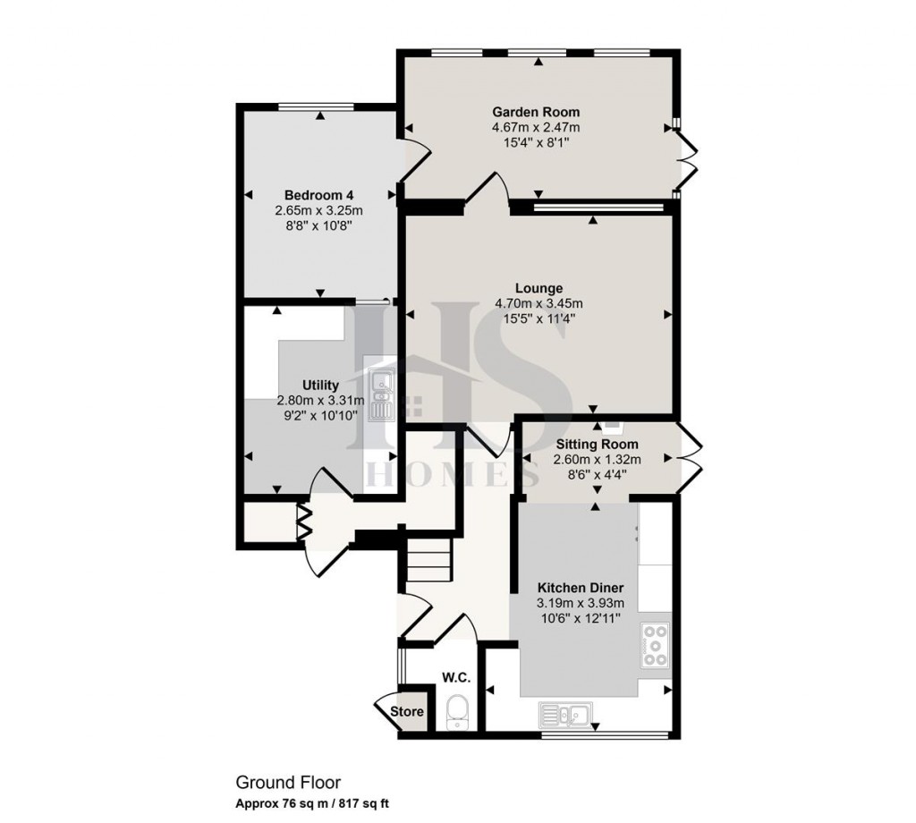 Floorplans For Wirehill Drive, Lodge Park, Redditch