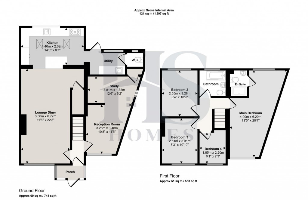 Floorplans For Chamberlain Crescent, Shirley, Solihull