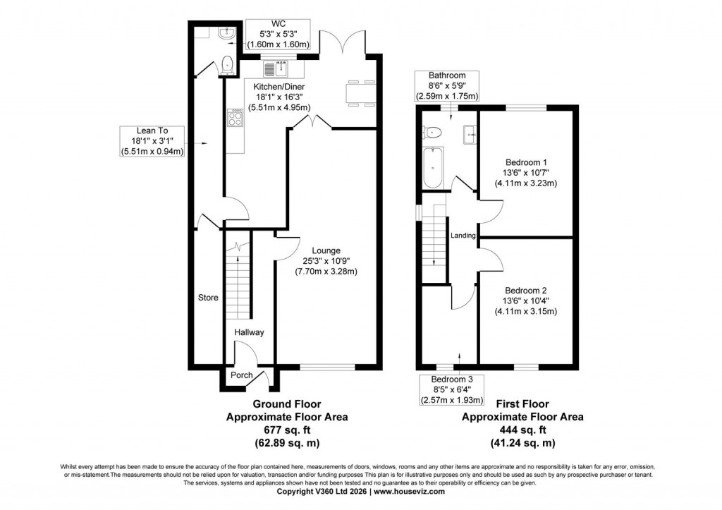 Floorplans For Stroud Road, Shirley, Solihull